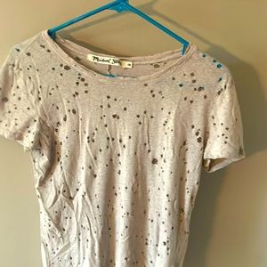 Michael stars  tan shirt size 0S
